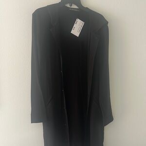 Balenciaga silk hooded jacket dress